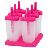 6Pcs Popsicle Molds Reusable Ice Cream DIY Ice Maker Ice Bar Maker