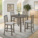 Dining Table, Bar Table and Chairs Set, 5 Piece Dining Table