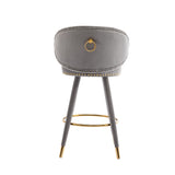 Counter Height Bar Stools Set of 2 for Kitchen Counter Solid Wood Legs