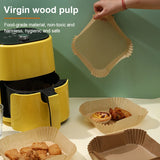 100Pcs Air Fryer Paper Oil Proof Isolation Paper Tray Disposable Non