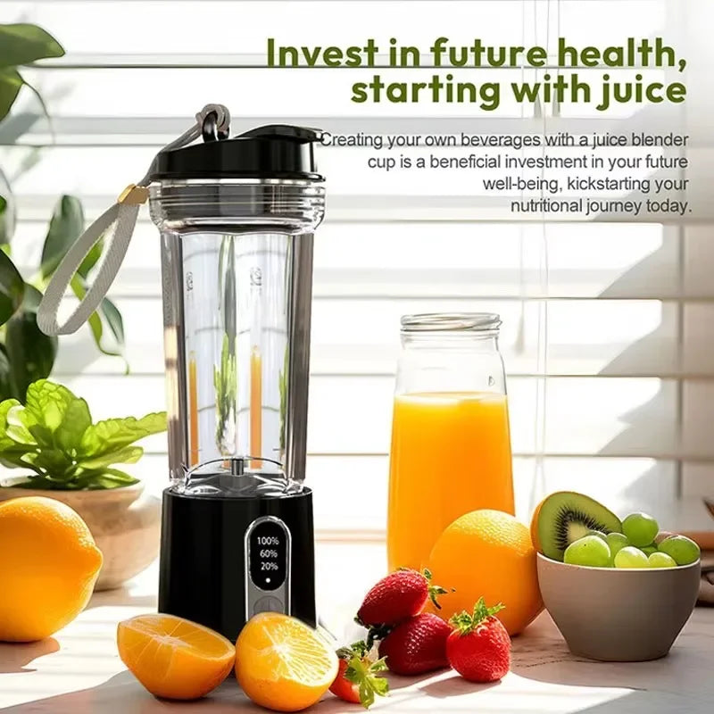 500ml Wireless Portable Juicer,USB Rechargeable Intelligent Juice