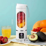 12 Blades Portable Fruit Juicer 450ml Capacity 3 Gears USB