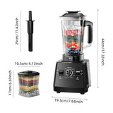 2LAdjustable Speed Grade Mixer Juicer Fruit Food Processor Ice