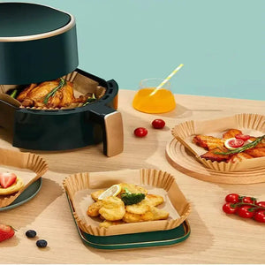 50pcs Air Fryer Grease Absorbent  For Household Baking Pans With