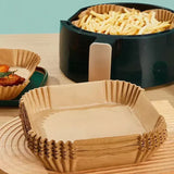 50pcs Air Fryer Grease Absorbent  For Household Baking Pans With