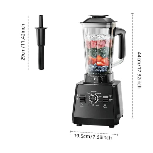 2LAdjustable Speed Grade Mixer Juicer Fruit Food Processor Ice