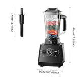 2LAdjustable Speed Grade Mixer Juicer Fruit Food Processor Ice