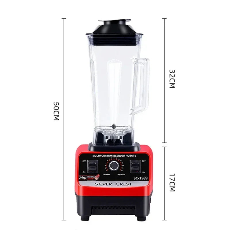 2000W Heavy Duty Commercial Blender Fruit Mixer Juicer Food Processor