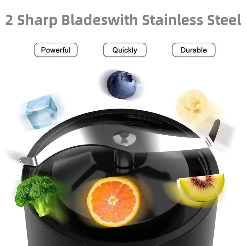 500ml Wireless Portable Juicer,USB Rechargeable Intelligent Juice