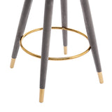 Counter Height Bar Stools Set of 2 for Kitchen Counter Solid Wood Legs