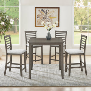 Dining Table, Bar Table and Chairs Set, 5 Piece Dining Table