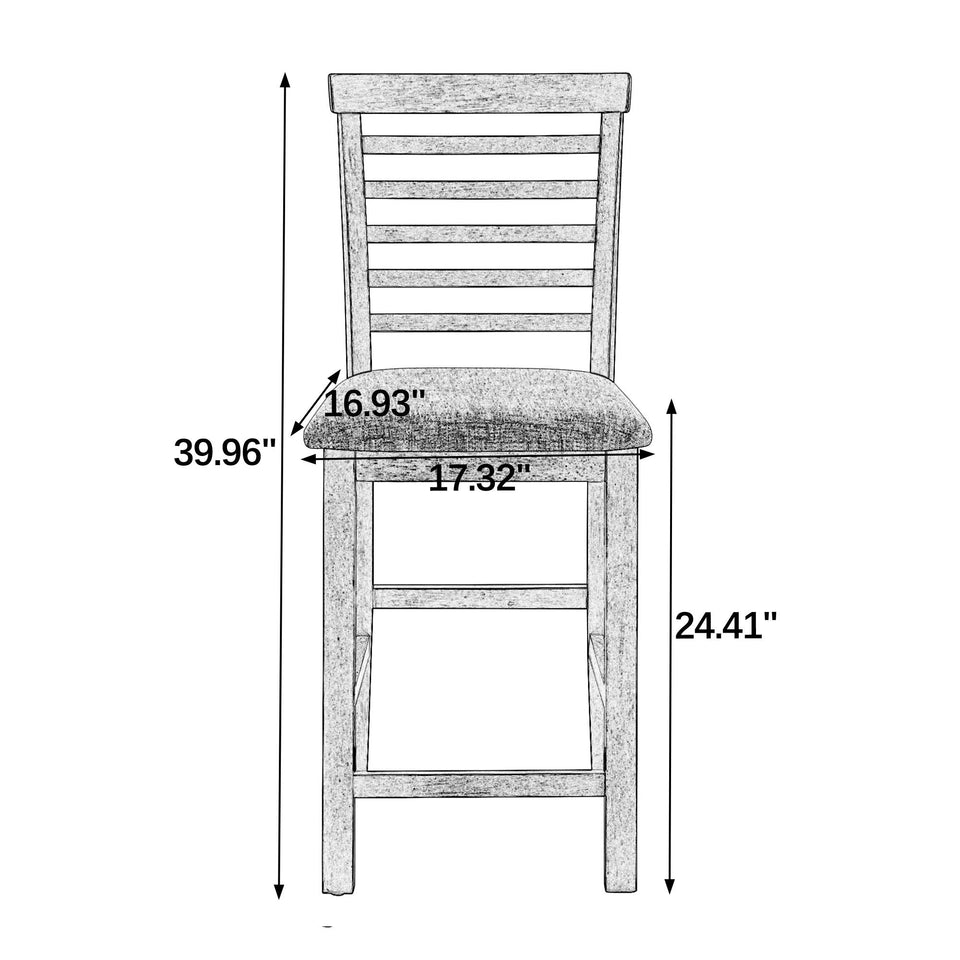Dining Table, Bar Table and Chairs Set, 5 Piece Dining Table
