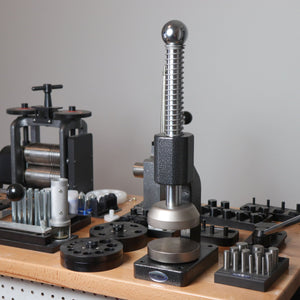 Planishing Hammer, Spring Loaded with Hardened 100mm Platens